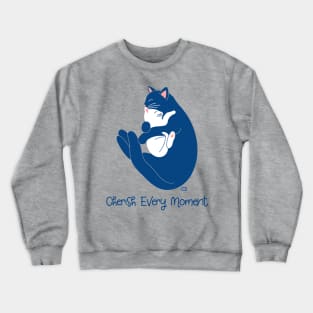 Cherish Every Moment | Cat Love (Pink) Crewneck Sweatshirt